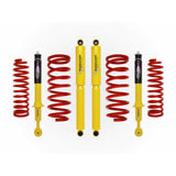 Dobinsons Twin Tube 2-2.5 inch Lift Kit for 4Runner (96-02) with heavy-duty yellow shocks and red coil springs suspension