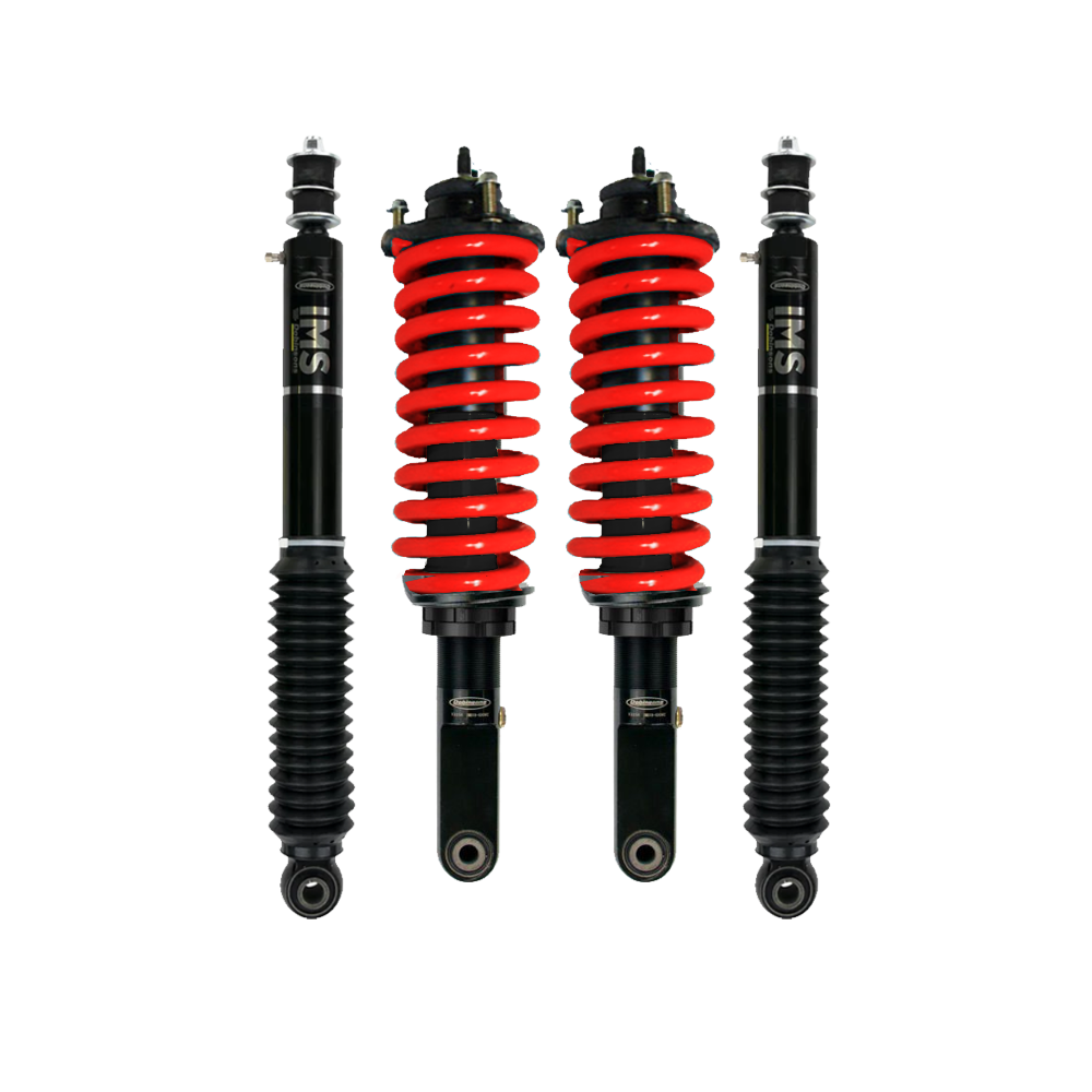 Dobinsons IMS 2-3.5 inch Lift Kit for 4Runner (03-09 V6 Models) - Black/Red with Assembled Front Shocks