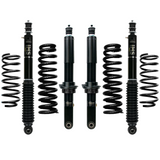 Dobinsons IMS 2-3 inch Lift Kit for FJ Cruiser (10-16) with heavy-duty black shocks and coil springs suspension system