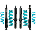 Dobinsons IMS 1.75-3.5 inch Lift Kit for FJ Cruiser (06-09) with black shocks and teal coil springs suspension components
