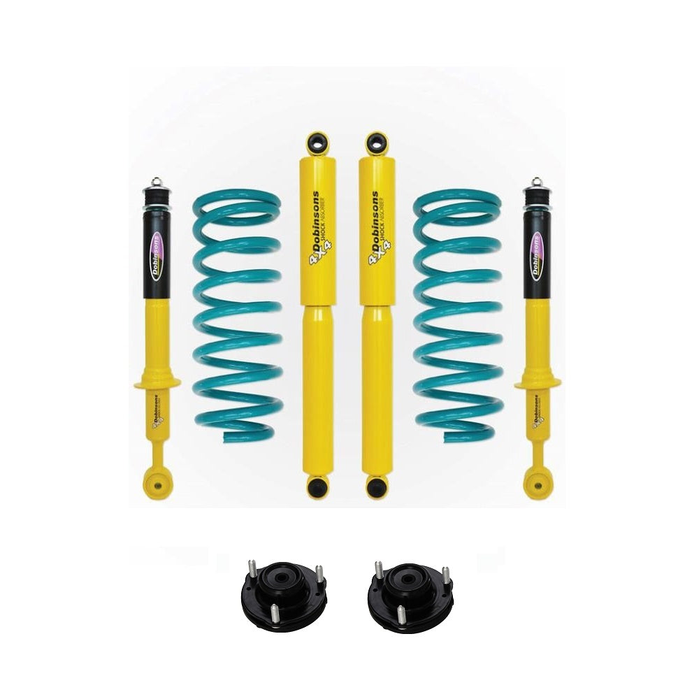 Dobinsons 2-3.5 inch Lift Kit for 4Runner (10-24) - Yellow/Teal - Front Shocks Assembly