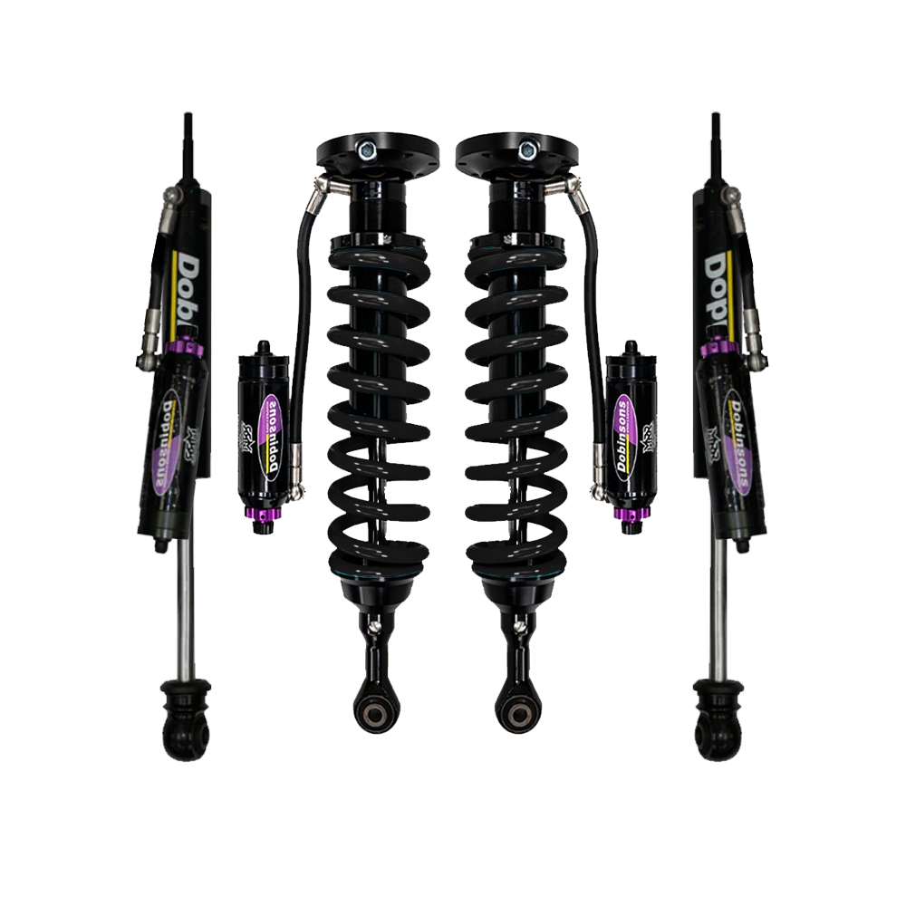 Dobinsons MRR 3-Way Adjustable 2-3.5 inch Lift Kit for 4Runner (10-24) - Black/Black with Assembled Front Shocks