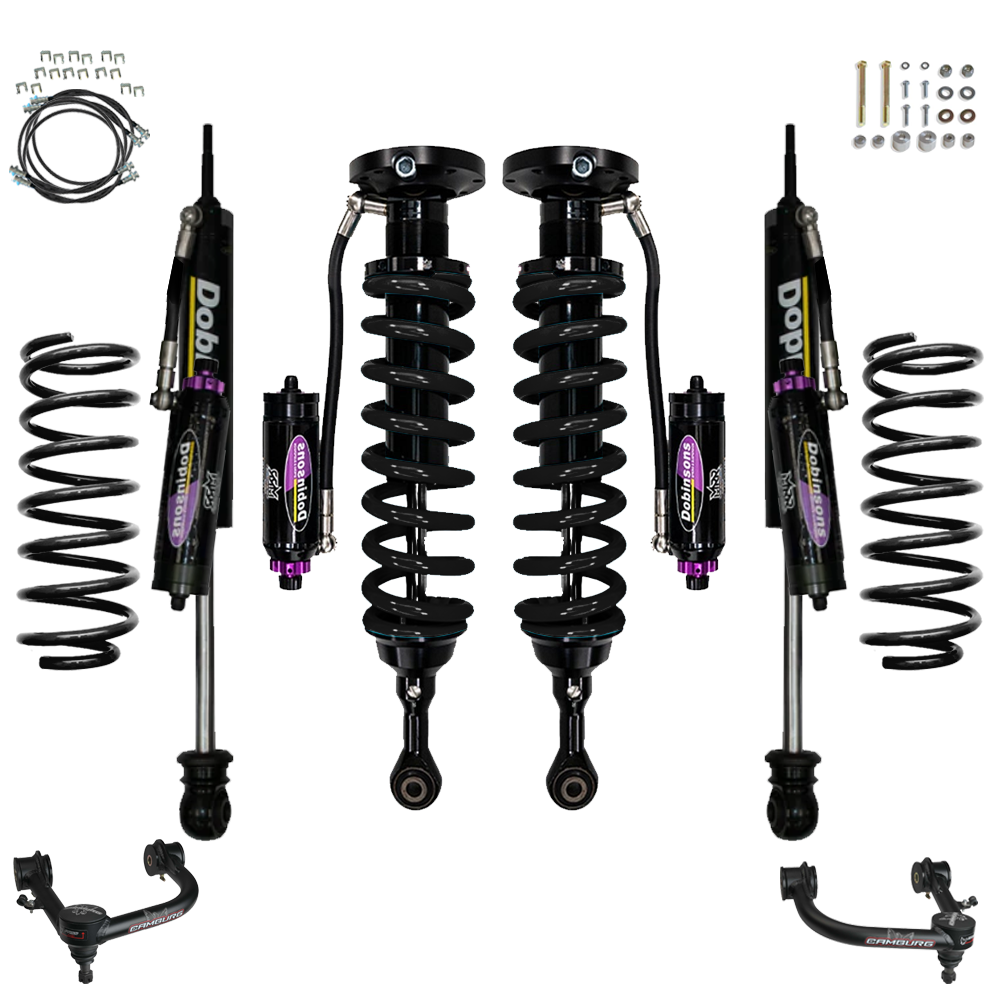 Toyota Dobinsons MRR 3-Way Adjustable 2-3.5 inch Lift Kit for 4Runner (10-24) Big Bundles - Black/Black suspension