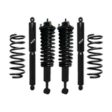 Dobinsons Twin Tube 1.75-3.5 inch Lift Kit for FJ Cruiser (06-09) - Black/Black with assembled front shocks and coil springs suspension
