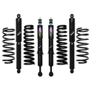 Dobinsons Twin Tube 1.75-3.5 inch Lift Kit for FJ Cruiser (06-09) with heavy-duty black shocks and coil springs suspension components