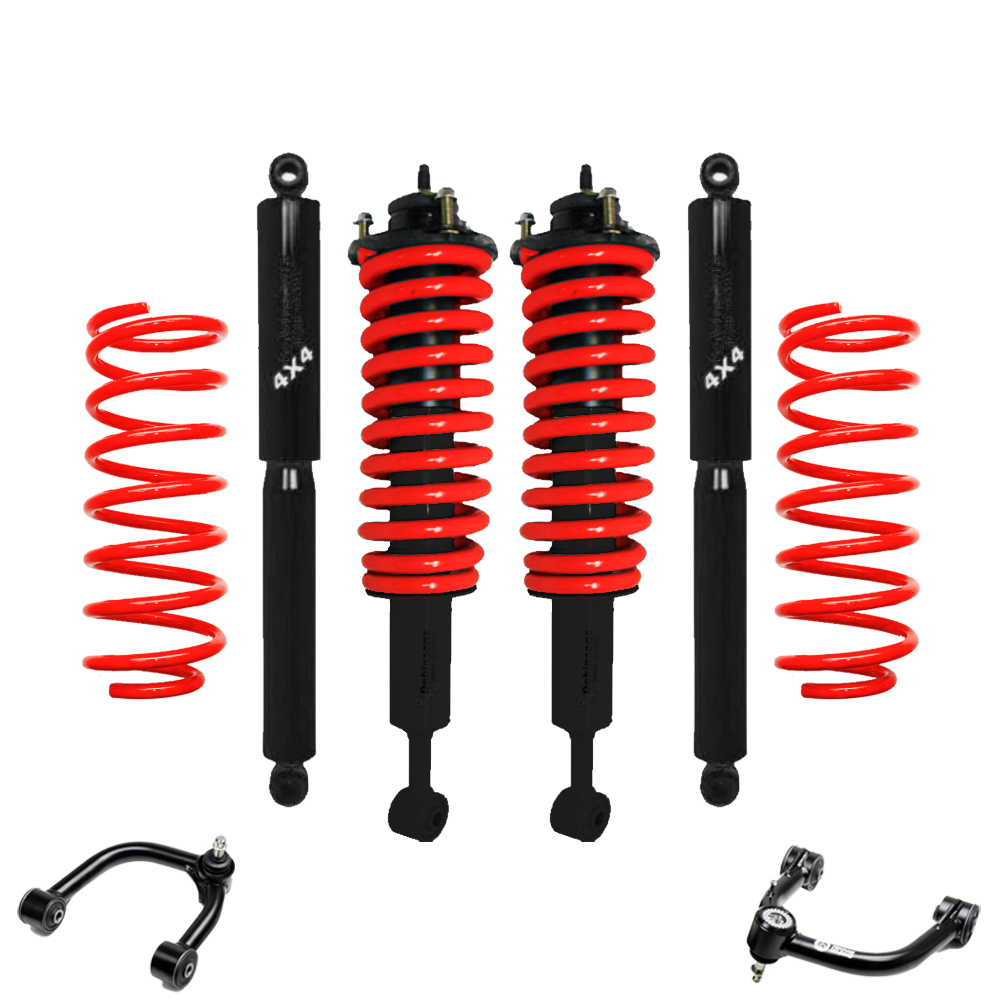 Dobinsons Twin Tube 2-3.5 inch Lift Kit for 4Runner (10-24) Big Bundles - Black/Red for Toyota 4Runner suspension