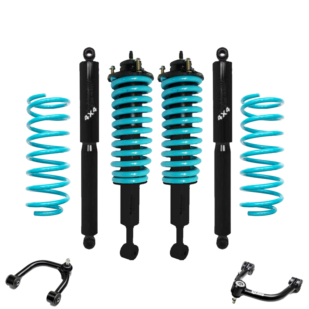 Dobinsons Twin Tube 2-3.5 inch Lift Kit for 4Runner (10-24) Big Bundles - Black/Teal, 2010-2024 Toyota 4Runner suspension
