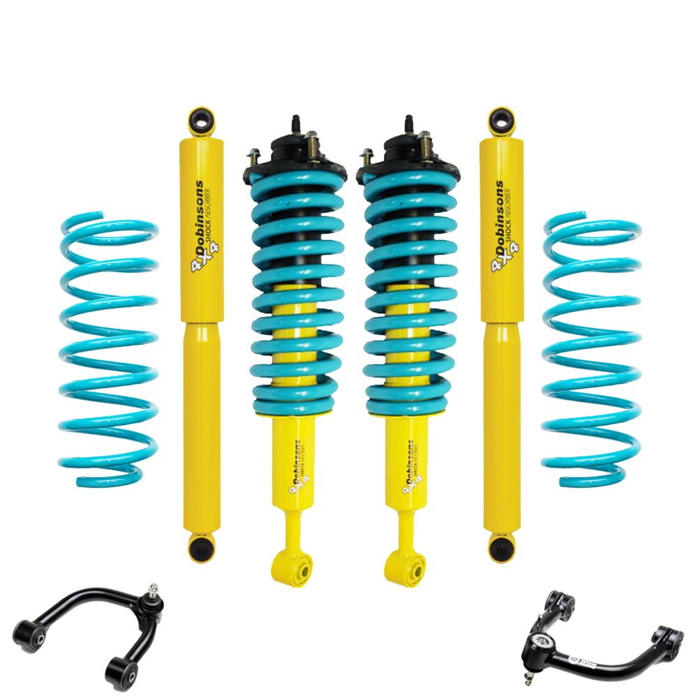 Dobinsons Twin Tube 2-3.5 inch Lift Kit for 4Runner (10-24) Big Bundles - Yellow/Teal Toyota 2010-2024 4Runner