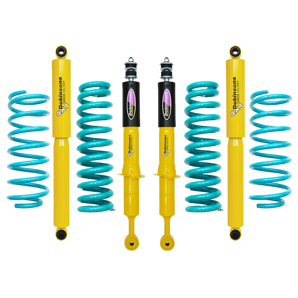 Dobinsons Twin Tube 2-3.5 inch Lift Kit for 4Runner (03-09 V8 Models) - Yellow/Teal