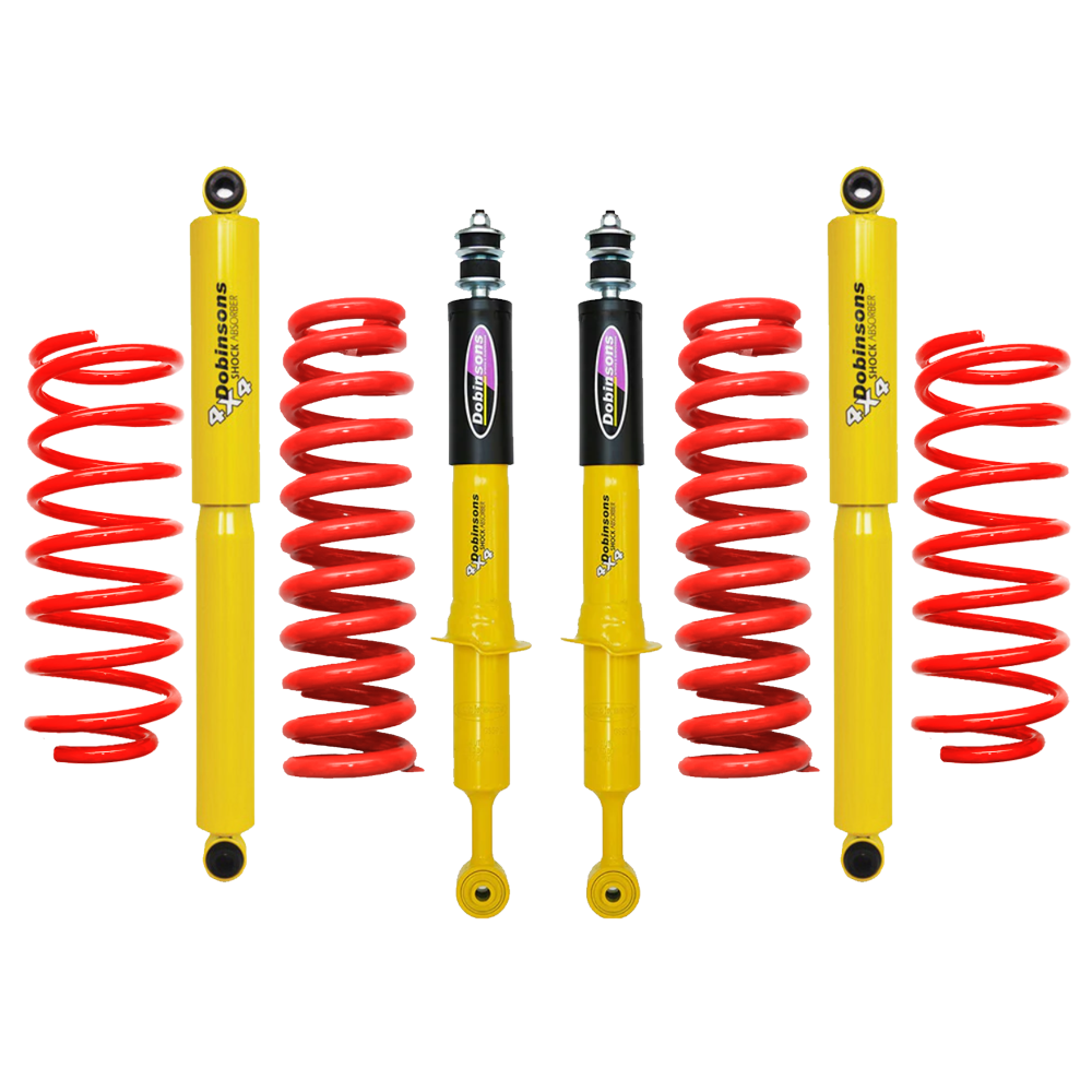 Dobinsons Twin Tube 2-3.5 inch Lift Kit for 4Runner (10-24) - Yellow/Red