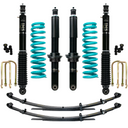 Dobinsons IMS 2.5 inch Lift Kit for F-150 4WD Crew Cab Short Bed 2021-on heavy-duty suspension components in black and teal