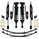 Dobinsons MRR 3-Way Adjustable 2.5-3 inch Lift Kit for F-150 2021 4WD Crew Cab with black coil springs and remote reservoir shocks