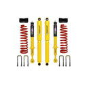 Dobinsons Twin Tube 2 inch Lift Kit for Frontier D40 (05-21) - Yellow/Red heavy-duty shocks, coil springs, U-bolts