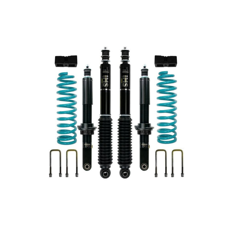 Dobinsons IMS 2-3 inch Lift Kit for Frontier D41 (22-ON) - Black/Teal – 2 inches / Medium (60-110 lbs) / 1.25in Block Kit