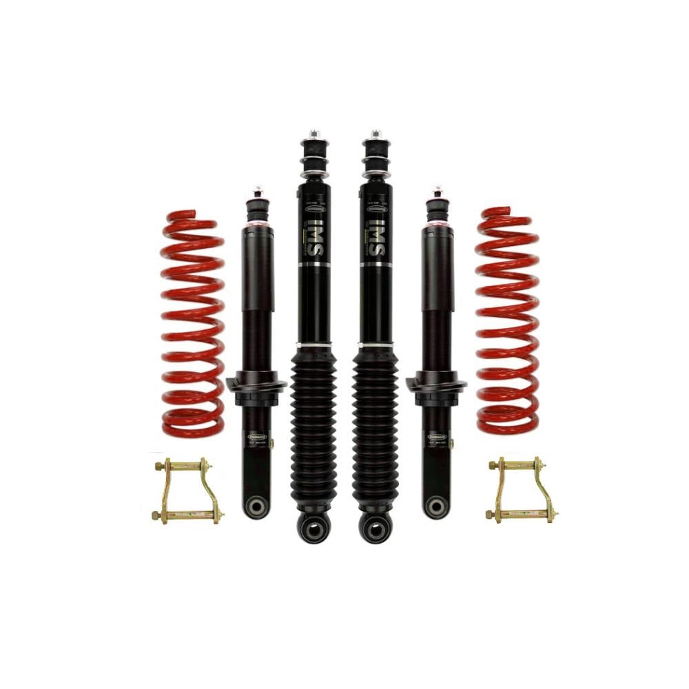 Dobinsons IMS 2-3 inch Lift Kit for Frontier D41 (22-ON) Black/Red with adjustable shocks, coil springs, and suspension hardware