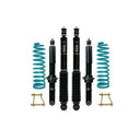 Dobinsons IMS 2-3 inch Lift Kit for Frontier D41 (22-ON) with heavy-duty coil springs, shocks, and hardware in black and teal