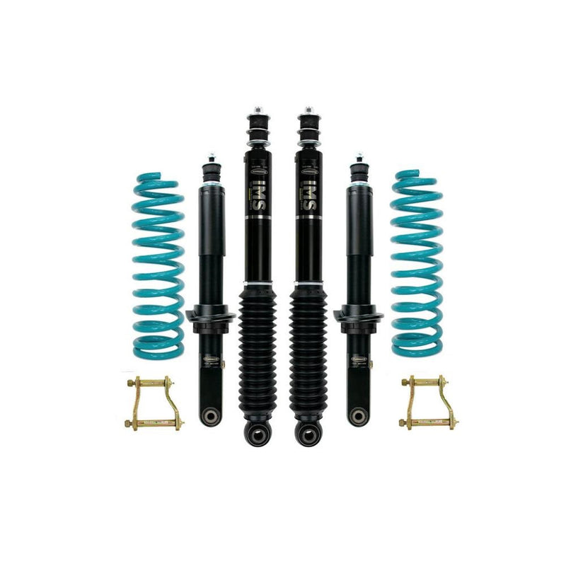 Dobinsons IMS 2-3 inch Lift Kit for Frontier D41 (22-ON) - Black/Teal – 2 inches / Medium (60-110 lbs) / Rear Extended Shackles