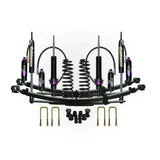 Dobinsons MRR 3-Way Adjustable 2-3 inch Lift Kit for Frontier D41 (22-ON) - Black/Black with coil springs, adjustable shocks, and leaf springs