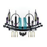 Dobinsons MRR 3-Way Adjustable 2-3 inch Lift Kit for Frontier D41 (22-ON) - Black/Teal with coil springs, shocks, and leaf springs