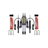 Dobinsons MRR 3-Way Adjustable 2-3 inch Lift Kit for Frontier D41 (22-ON) - Black/Red with coil springs and remote reservoir shocks