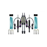 Dobinsons MRR 3-Way Adjustable 2-3 inch Lift Kit for Frontier D41 (22-ON) with coil springs, shocks, and hardware in black/teal