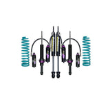 Dobinsons MRR 3-Way Adjustable 2-3 inch Lift Kit for Frontier D41 (22-ON) with coil springs and adjustable shocks in black/teal