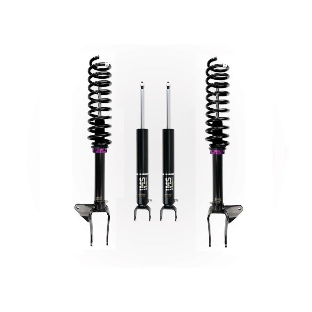 Dobinsons IMS 2-2.5 inch Lift Kit for Grand Cherokee WK2 (11-15 V6 Models) with black springs and monotube shocks