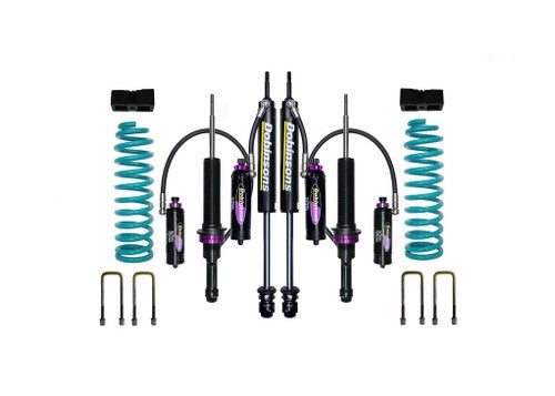 Dobinsons MRR 3-Way Adjustable 2 inch Lift Kit for Frontier D40 (05-21) - Black/Teal – Standard (0-60 lbs) / 1.25in Block Kit
