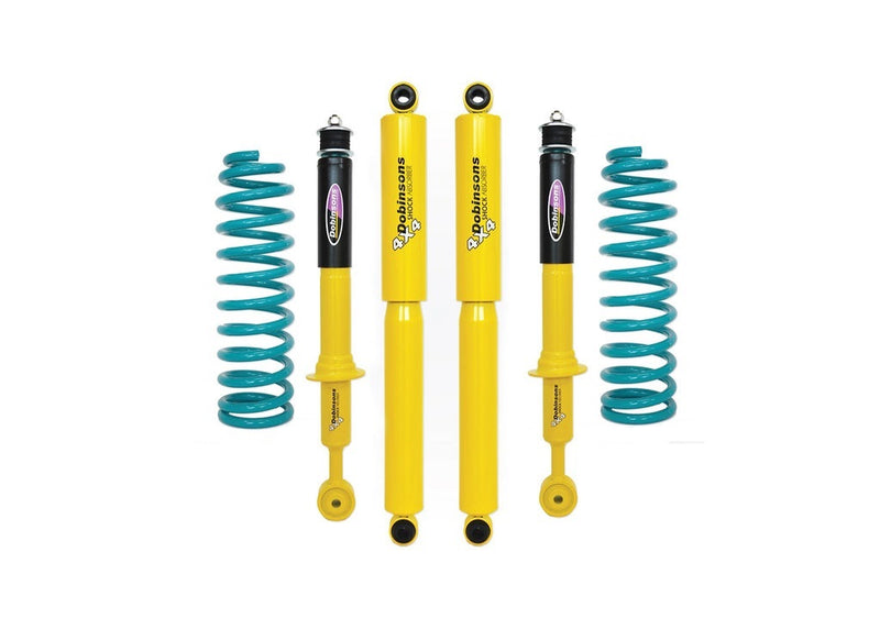 Dobinsons Twin Tube 2 inch Lift Kit for Frontier D40 (05-21) - Yellow/Teal – Standard (0-60 lbs) / None - I'll use my Leaf Springs