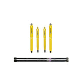 Dobinsons Twin Tube 1.5-2.5 inch Lift Kit for Landcruiser 100 Series (98-07 Diesel Models) with yellow shocks and black adjustable control arms