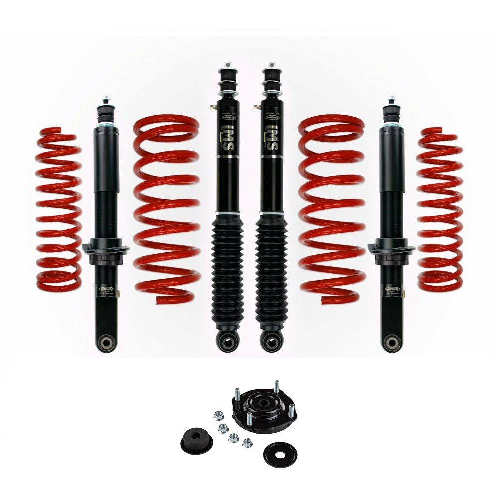 Dobinsons IMS 1.5-2.5 inch Lift Kit for Landcruiser 200 Series (08-21) - Black/Red with Assembled Front Shocks