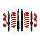 Dobinsons IMS 1.5-2.5 inch Lift Kit for Landcruiser 200 Series (08-21) with black shocks and red coil springs
