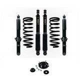 Dobinsons IMS 1.5-2.5 inch Lift Kit for Landcruiser 200 Series (08-21) - Black shocks, coil springs, and mounting hardware