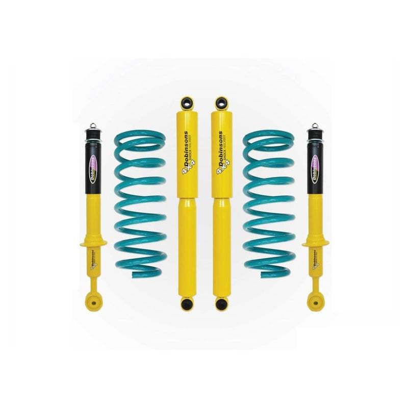 Dobinsons Twin Tube 1-2.5 inch Lift Kit for LandCruiser 200 (08-21) - Yellow/Teal – 1 inch / Standard (0-80 lbs) / Stock - I'll use my Coil Springs