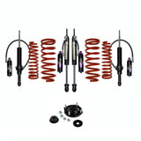 Dobinsons MRR 3-Way Adjustable 1.5-2.5 inch Lift Kit for Landcruiser 200 Series (08-21) with black/red coil springs and assembled shocks