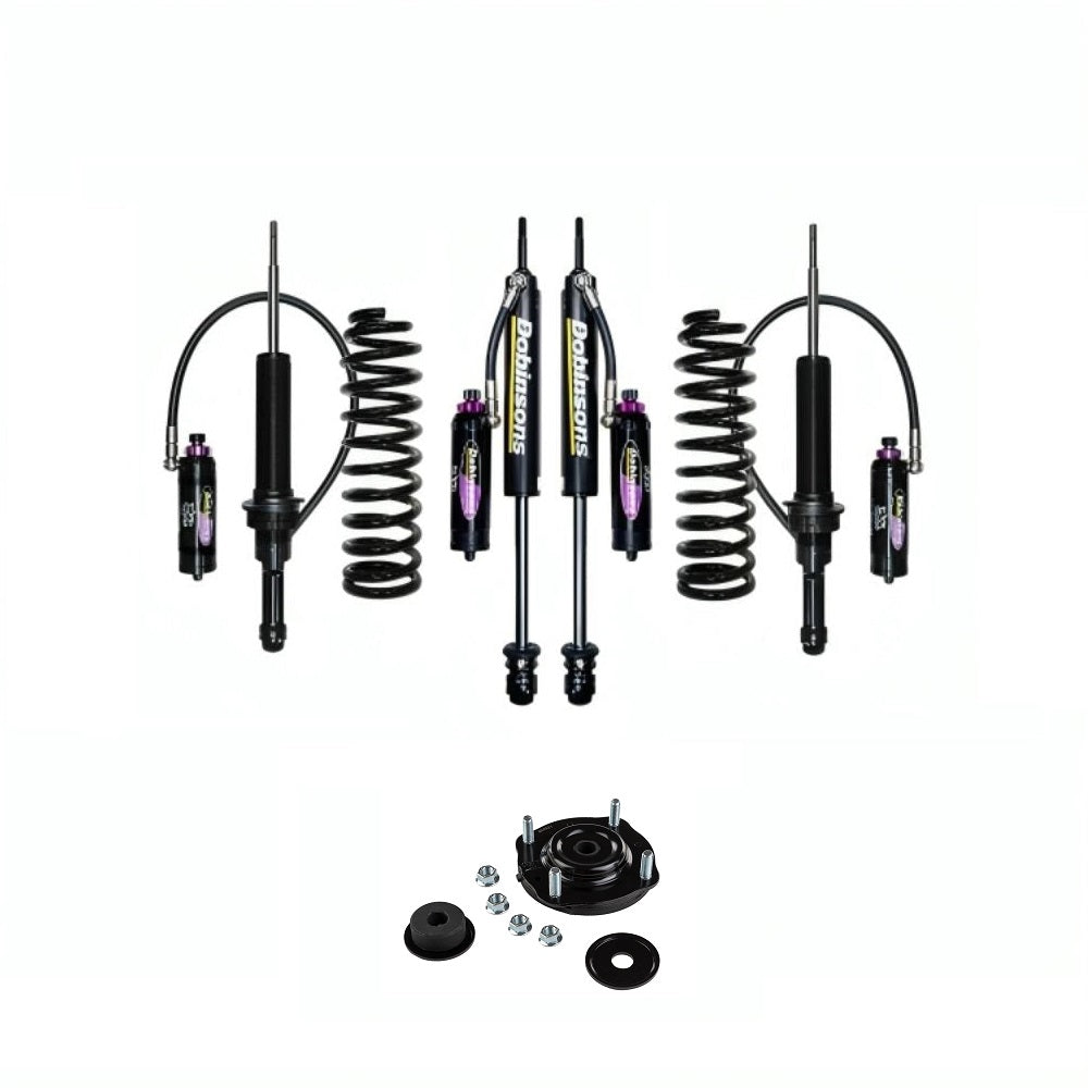 Dobinsons MRR 3-Way Adjustable 1.5-2.5 inch Lift Kit for Landcruiser 200 Series (08-21) - Black/Black - Front Shocks Assembly