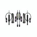 Dobinsons MRR 3-Way Adjustable 1.5-2.5 inch Lift Kit for Landcruiser 200 Series (08-21) with black heavy-duty shocks and coil springs
