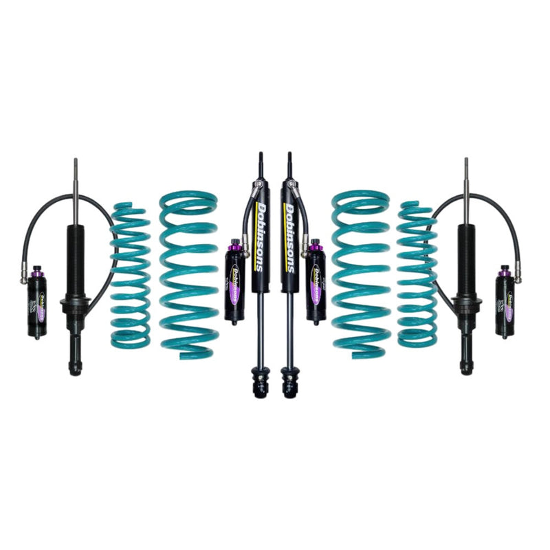 Dobinsons MRR 3-Way Adjustable 1-2.5 inch Lift Kit for LandCruiser 200 (08-21) - Black/Teal – 2 inches / Standard (0-80 lbs) / Standard (0-200 lbs)