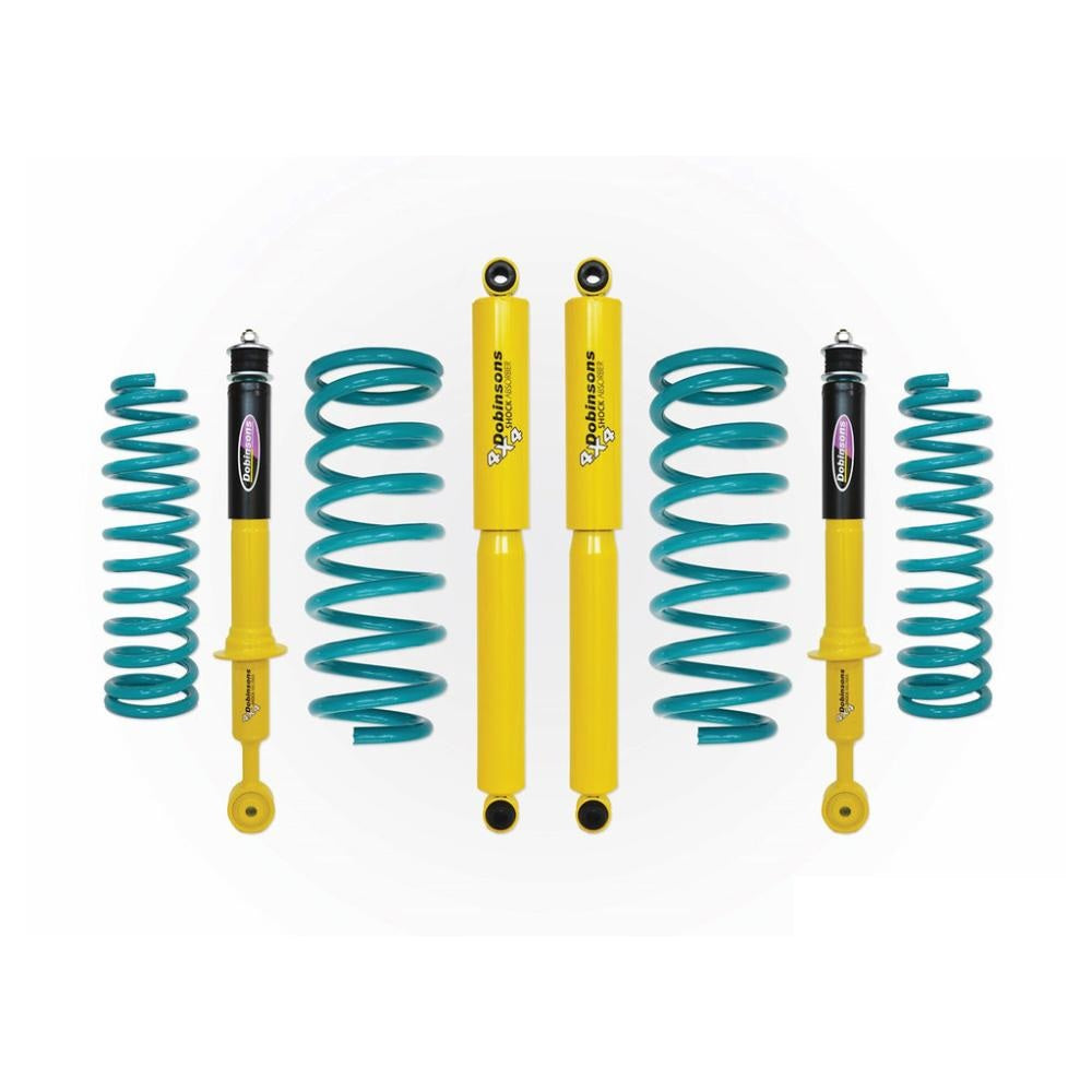 Dobinsons Twin Tube 1-2.5 inch Lift Kit for Landcruiser 200 Series (08-21) - Yellow/Teal