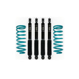 Dobinsons IMS 0-4 inch Lift Kit for Landcruiser 80 Series (90-97) heavy-duty shocks and teal coil springs suspension set