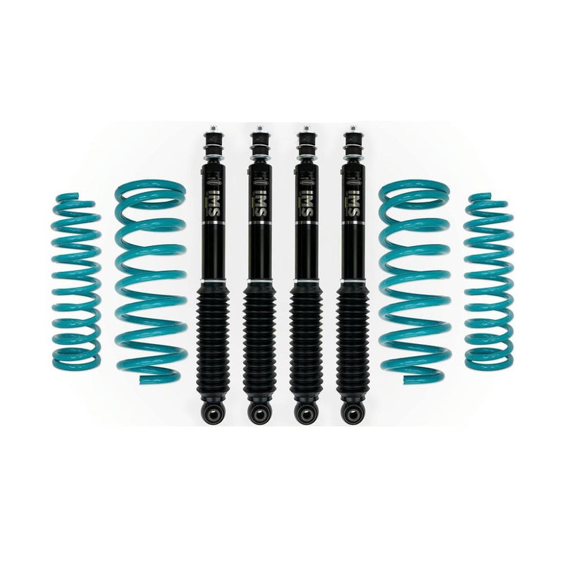 Dobinsons IMS 0-4 inch Lift Kit for Landcruiser 80 Series (90-97) - Black/Teal – 0 inches / Standard (0-80 lbs) / Standard (0-200 lbs)