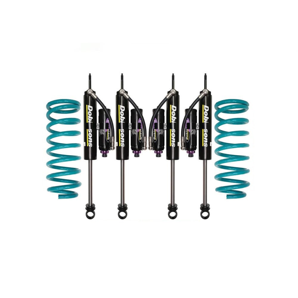 Dobinsons MRR 3-Way Adjustable 0-4 inch Lift Kit for Landcruiser 80 Series (90-97) - Black/Teal