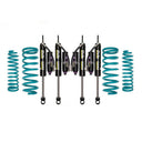 Dobinsons MRR 3-Way Adjustable 0-4 inch Lift Kit for Landcruiser 80 Series (90-97) with black shocks and teal coil springs