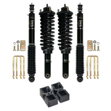 Dobinsons IMS 2-3.5 inch Lift Kit for Tacoma (05-23) - Black/Black with assembled front shocks, coil springs, U-bolts, and spacers