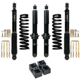 Dobinsons IMS 2-3.5 inch Lift Kit for Tacoma (05-23) - Black/Black with heavy-duty shocks, coil springs, blocks, and hardware suspension components