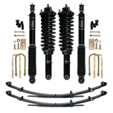 Dobinsons IMS 2-3.5 inch Lift Kit for Tacoma (05-23) - Black/Black with assembled front shocks, heavy-duty coil springs, and leaf springs
