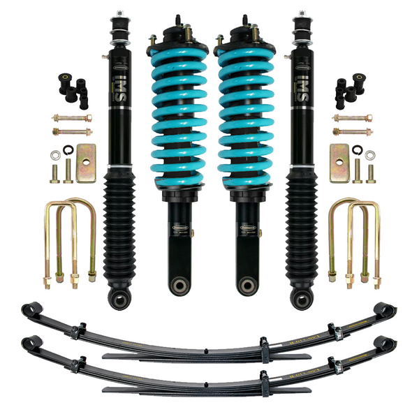 Dobinsons IMS 2-3.5 inch Lift Kit for Tacoma (05-23) - Black/Teal with Assembled Front Shocks