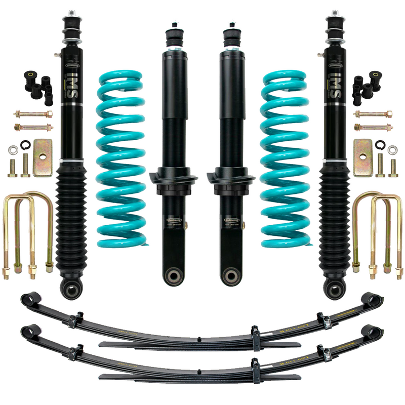 Dobinsons IMS 2-3.5 inch Lift Kit for Tacoma (05-23) - Black/Teal – 2 inches / Standard (0-100 lbs) / Standard Leaf Spring (0-200 lbs)
