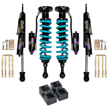 Load image into Gallery viewer, Dobinsons MRR 3-Way Adjustable 2-3.5 inch Lift Kit for Tacoma (05-23) - Black/Teal with Assembled Front Shocks