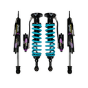 Dobinsons MRR 3-Way Adjustable 2-3.5 inch Lift Kit for Tacoma (05-23) with heavy-duty black shocks and teal coil springs suspension